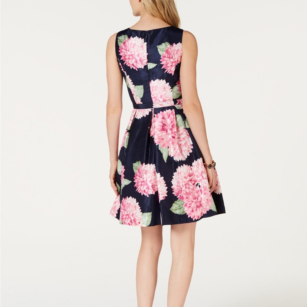 Jessica Howard Floral-Print Fit & Flare Dress NWT - Picture 2 of 7